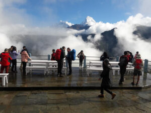 Tourists in Ghodepani enjoying scenic beauty of Nepal. (file photo)