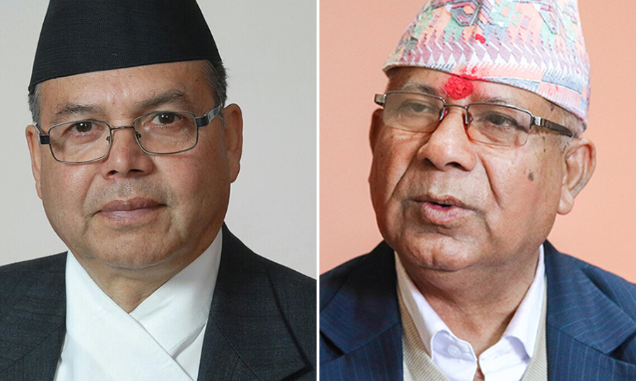 Jhalanath Khanal and Madhav Nepal