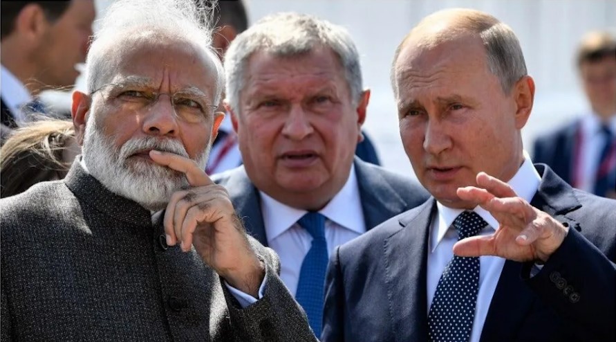 Vladimir Putin and Modi