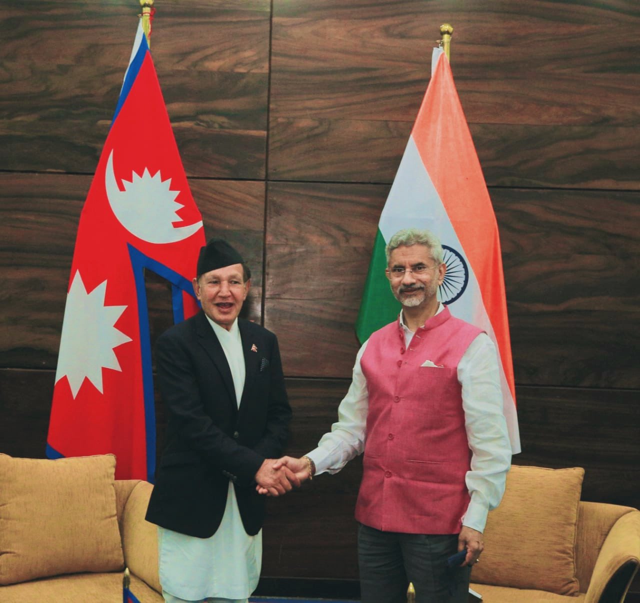 narayan khadka and s Jaishankar Colombo