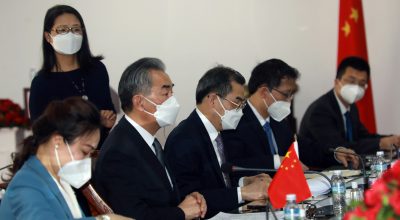 Chinese delegation led by Wang Yi