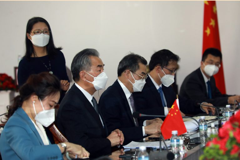 Chinese delegation led by Wang Yi
