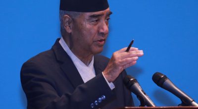 Prime Minister Deuba lawmakers