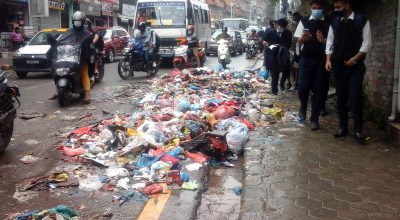 Garbage in Street of Kathmandu