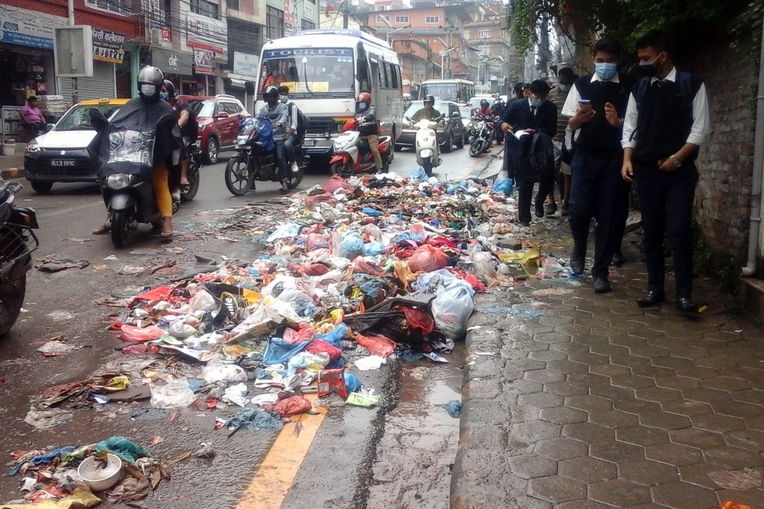 Garbage in Street of Kathmandu