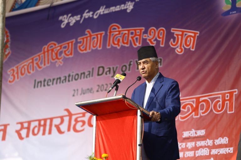 Yoga day Sher Bahadur Deuba