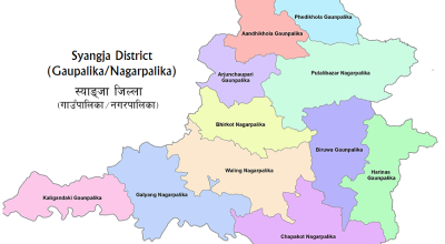 Syangja district 2022 map