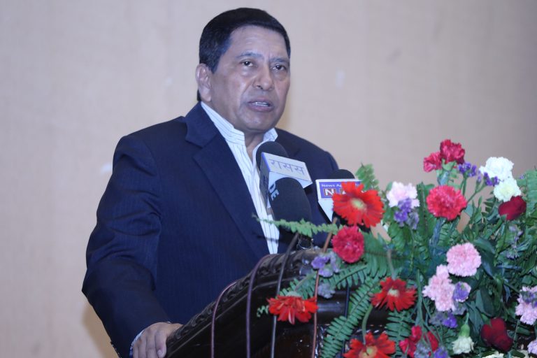 Home Minister Narayan Kaji Shrestha
