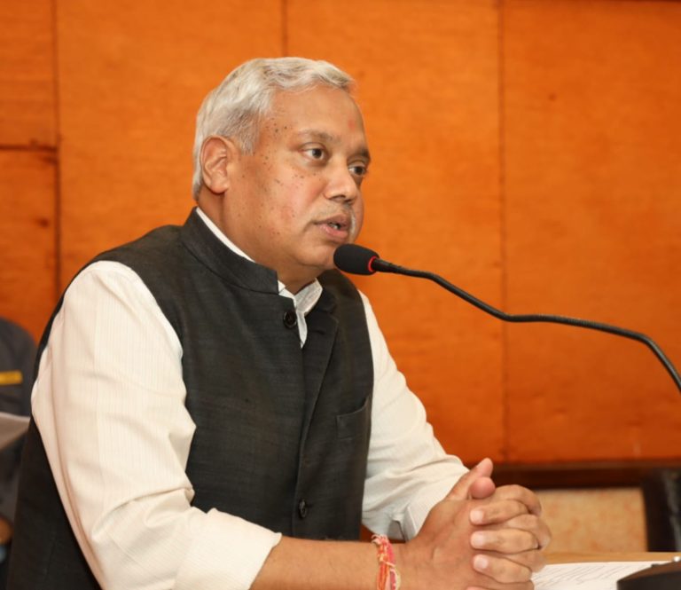 Indian Ambassador to Nepal Naveen Srivastava, 2023.