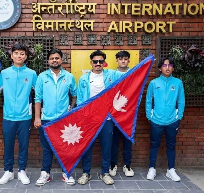 PUBG Nepal team for Asiad 2022 in Hangzhou, China.