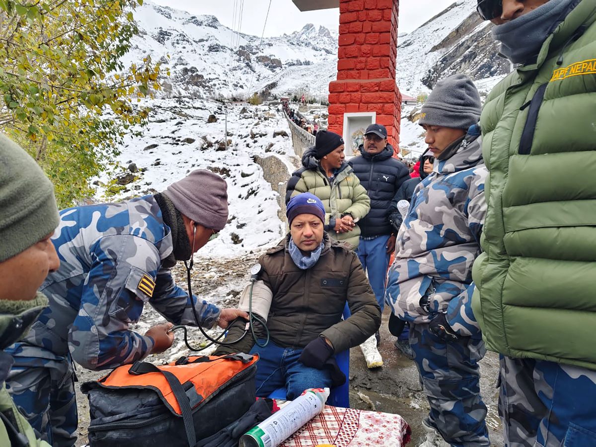 APF reaches Muktinath Temple to provide medical care to tourists