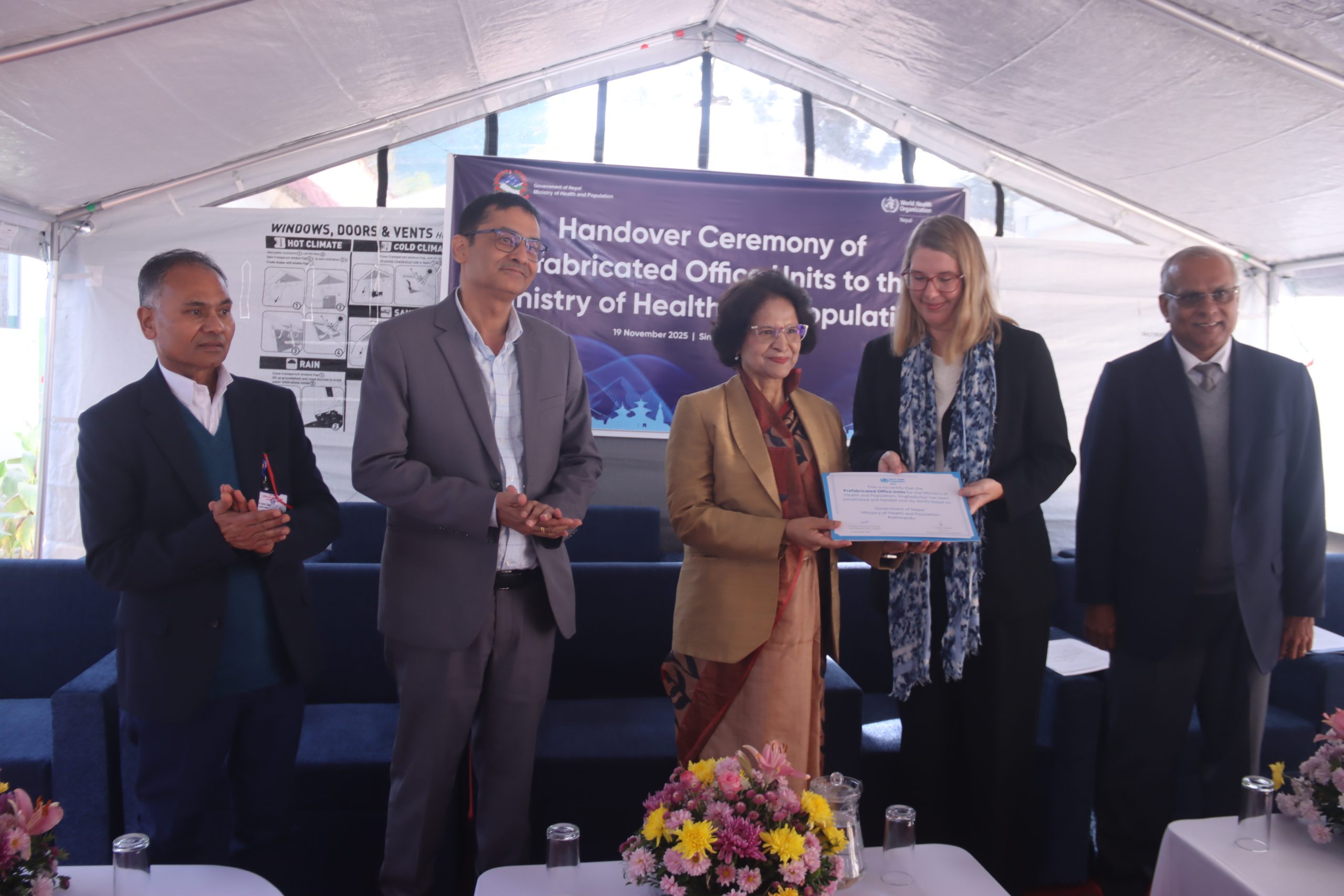 Health Ministry to run from prefab buildings