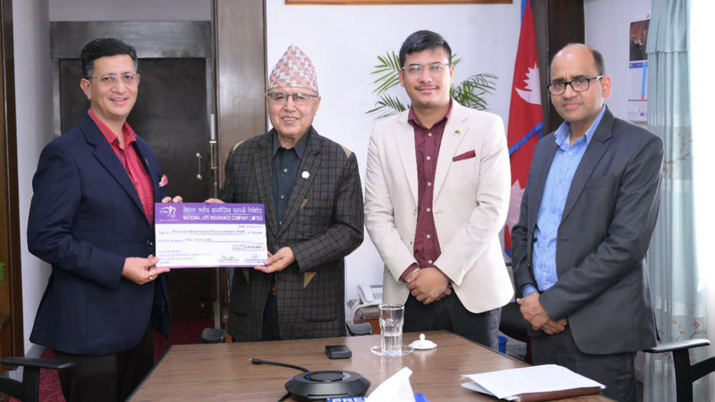 National Life contributes Rs 10 million and NLG Rs 2.5 million for reconstruction