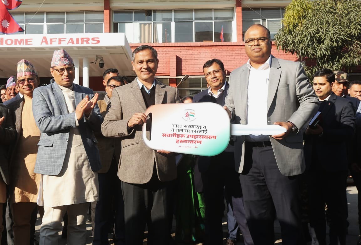 Indian Government gifts 61 vehicles to Nepal