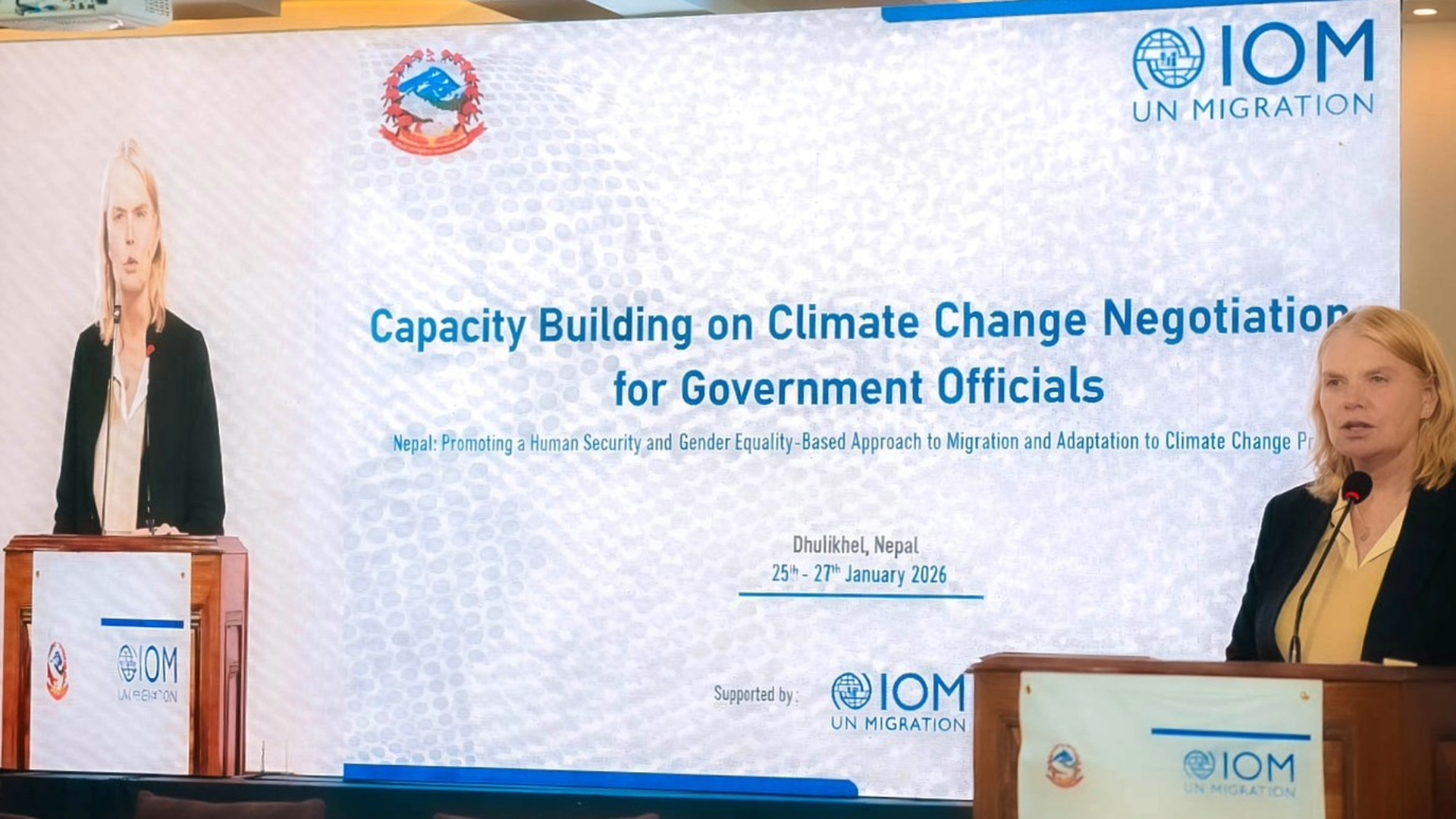 IOM supports to strengthen capacity for climate change negotiations