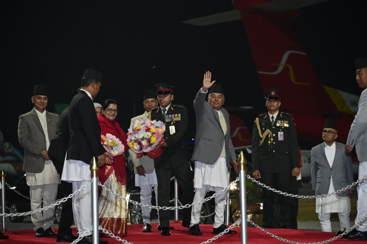 President Paudel lands at Japan’s Narita International Airport